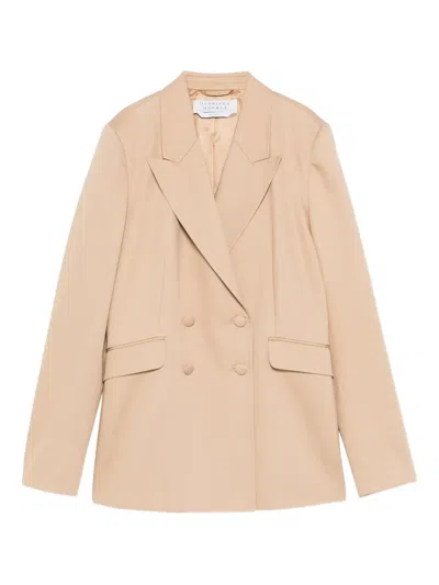 Gabriela Hearst Double-breasted Blazer In Neutral