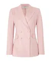 Gabriela Hearst Double Breasted Blazer In Pink
