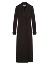 Gabriela Hearst Houstt Leather Long Coat In Brown