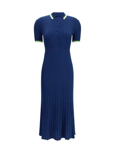 Gabriela Hearst Eyot Wool Dress In Blue