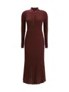Gabriela Hearst Ardor Cashmere And Silk Maxi Dress In Burgundy