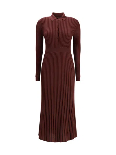 Gabriela Hearst Ardor Maxi Dress In Burgundy