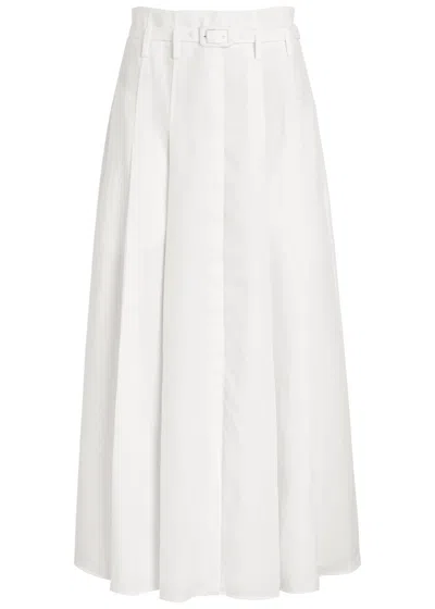 GABRIELA HEARST GABRIELA HEARST DUGALD PLEATED LINEN MAXI SKIRT