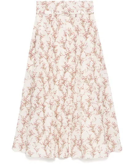 Gabriela Hearst Dugald Skirt In Nude