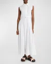 Gabriela Hearst Durand Linen Maxi Shirt Dress In White
