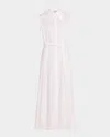 Gabriela Hearst Durand Dress W Self Cov Buckle In White