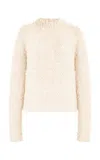 Gabriela Hearst Durand Knit Sweater In Ivory Welfat Cashmere In Ivory
