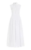 GABRIELA HEARST DURAND PLEATED DRESS IN WHITE ALOE LINEN