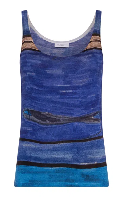 Gabriela Hearst Ecliptor Lightweight Cashmere Tank Top In Blue