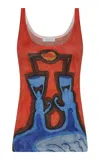 Gabriela Hearst Ecliptor Lightweight Cashmere Tank Top In Red