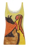 Gabriela Hearst Ecliptor Lightweight Cashmere Tank Top In Yellow