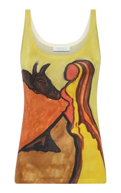 Gabriela Hearst Ecliptor Lightweight Cashmere Tank Top In Yellow