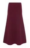 Gabriela Hearst Eden Cashmere Midi Skirt