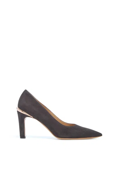 Gabriela Hearst Edwina High Heel Stiletto Pump In Chocolate Suede