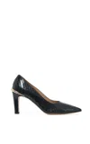 Gabriela Hearst Edwina High Heel Stiletto Pump In Black Snakeskin In Black