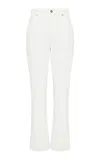 Gabriela Hearst Elara Rigid High-rise Cropped Jeans In White