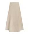 Gabriela Hearst Freddie Skirt In Oatmeal Cashmere Wool In Nude