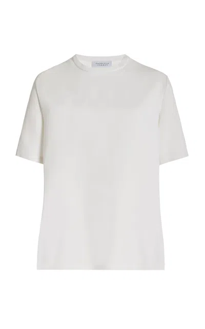 Gabriela Hearst Elisa Top In Ivory Silk Crepe