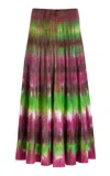 Gabriela Hearst Ella Knit Midi Skirt In Jewel Tie Dye Cashmere In Jewel Tie Dye
