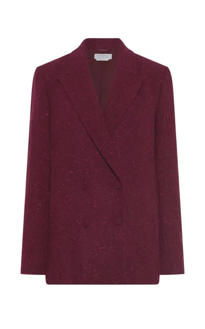 Gabriela Hearst Elliot Blazer In Bordeaux Speckled Cashmere In Burgundy