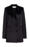 GABRIELA HEARST ELMORE BLAZER IN BLACK SILK