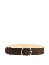 Gabriela Hearst Elster Buckle Belt In Brown