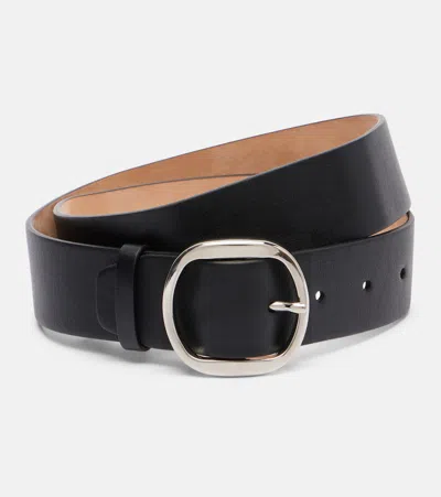 Gabriela Hearst Elster Leather Belt In Black