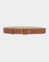Gabriela Hearst Elster Leather Belt In Brown
