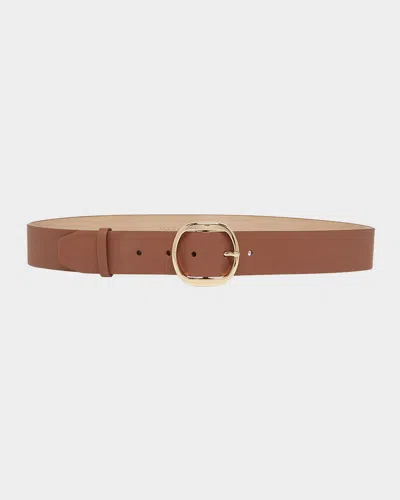 Gabriela Hearst Elster Leather Belt In Brown