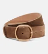 Gabriela Hearst Elster Suede Belt In Brown