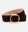 Gabriela Hearst Elster Suede Belt In Brown