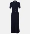 Gabriela Hearst Elvis Cashmere And Silk Shirt Dress In Blue