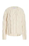 GABRIELA HEARST EMBER KNIT SWEATER IN IVORY WELFAT CASHMERE