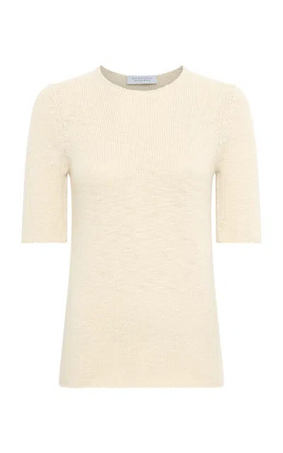 Gabriela Hearst Embla Cashmere Knit Top In Ivory