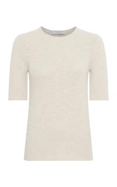 Gabriela Hearst Embla Knit T-shirt In Ivory Cashmere