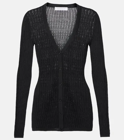 GABRIELA HEARST EMMA POINTELLE CASHMERE AND SILK CARDIGAN