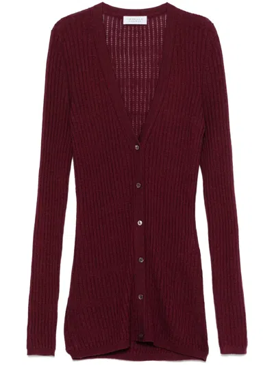 Gabriela Hearst Emma Cardigan In Red