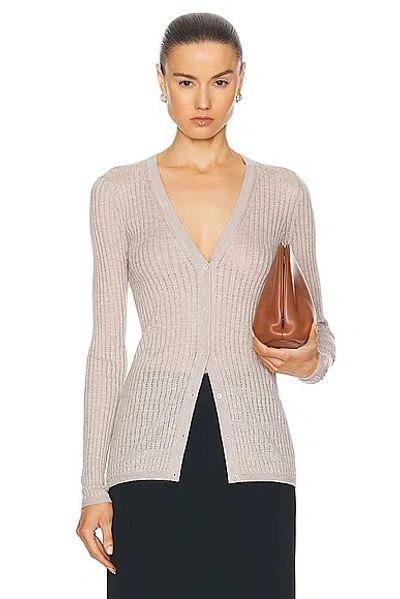 Gabriela Hearst Beige Emma Cardigan In Oal Oatmeal