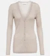 Gabriela Hearst Ribbed-knit Cardigan In Oatmeal