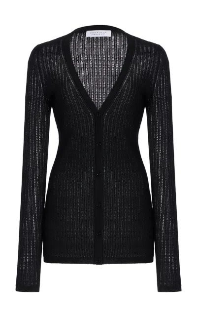 GABRIELA HEARST EMMA POINTELLE-KNIT CASHMERE-SILK CARDIGAN