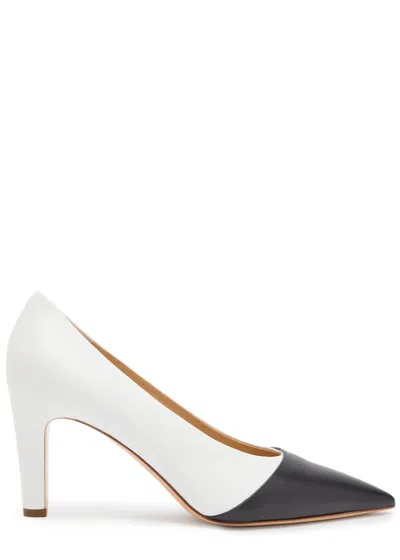 Gabriela Hearst Empress 65 Colour-blocked Leather Pumps In White