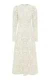 Gabriela Hearst Eshal Knit Maxi Dress In Ivory Merino Wool In White