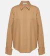 Gabriela Hearst Etlin Wool Shirt In Brown