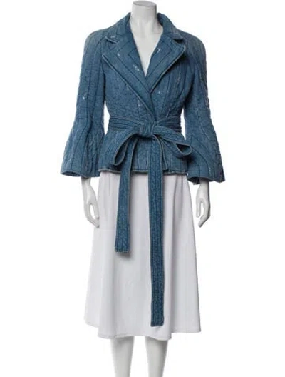 Pre-owned Gabriela Hearst Evening Jacket In Blue