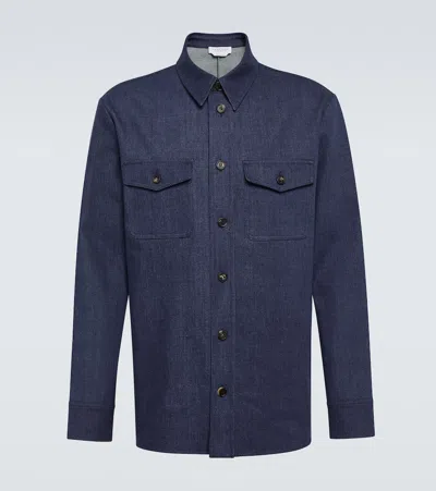 Gabriela Hearst Everly Denim Overshirt In Blue