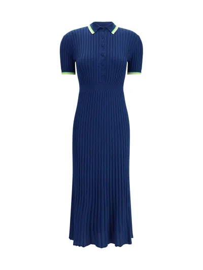 Gabriela Hearst Eyot Wool Dress In Blue