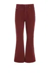 Gabriela Hearst Ezra Bootcut Cropped Jean In Burnt Sienna Recycled Cotton Denim