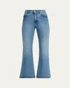 Gabriela Hearst Ezra Cropped Bootcut Denim Jeans In Blue