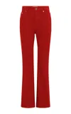 Gabriela Hearst Ezra Mid-rise Denim Bootcut Jeans In Orange