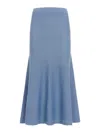 Gabriela Hearst Manni Cashmere Midi Skirt In Blue